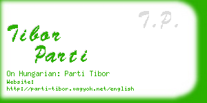 tibor parti business card